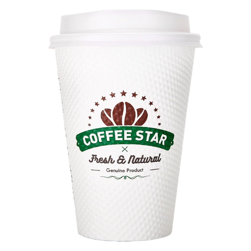 Бумажный стаканчик Xintianli, одноразовый Теплоизоляционный утолщенный двухслойный бумажный стаканчик с защитой от ожогов, кофейный стаканчик, бытовая чайная чашка, чашка для горячих напитков