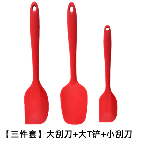 Silicone Scraper Set of 6 Baking Small Tools Kit Cream Spatula Small Oil Brush Scraper Big 5 Piece Set Cross-border