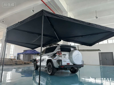 Avtomobil dam çadırları: Canopy Aluminum Alloy Automatic - 360-degree-quick-opening-sector-radius-2m