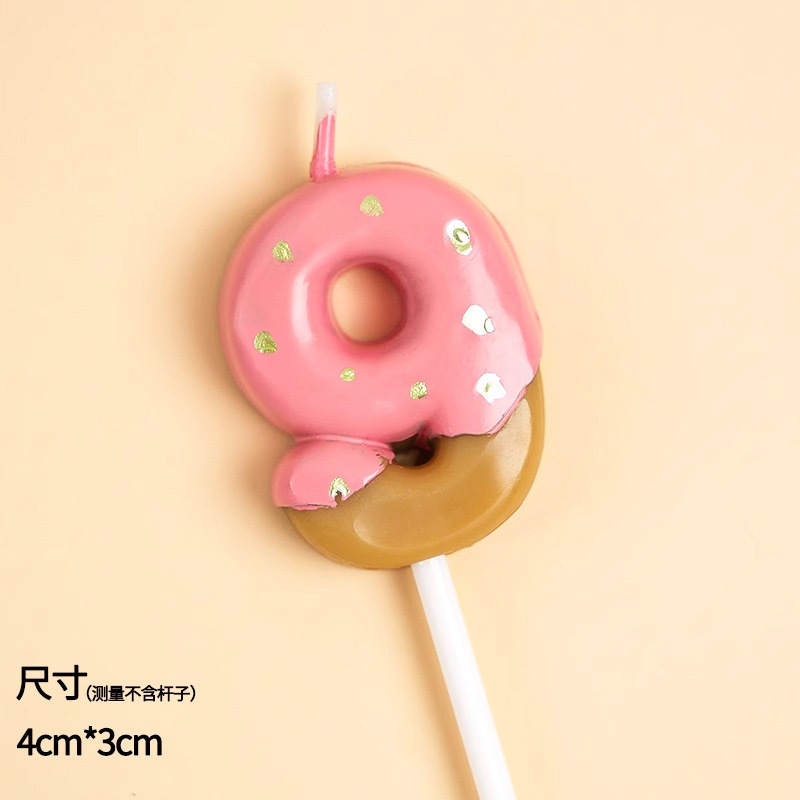Mayorista retro dibujos animados de chocolate de dos colores molde de galletas de ducha 0 - 9 velas digitales tarta de cumpleaños