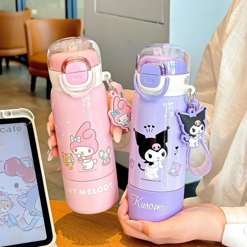 サンリオ 子供用魔法瓶カップ 小学生女子向け 高見え通学専用 2025年新作 3wayドリンクカップ|undefined