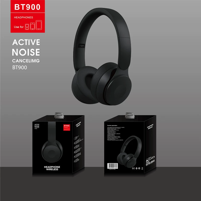 Производители поставляют BT900 гарнитуру гарнитура беспроводной Bluetooth тяжелый бас звонки Внешняя торговля кросс -граница складная взрыв H