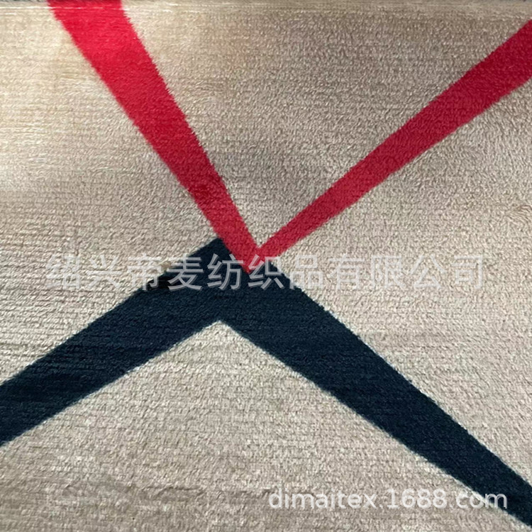 厂家直供 170gsm双面印花经编法兰绒 秋冬毛毯睡衣睡裤加绒卫衣