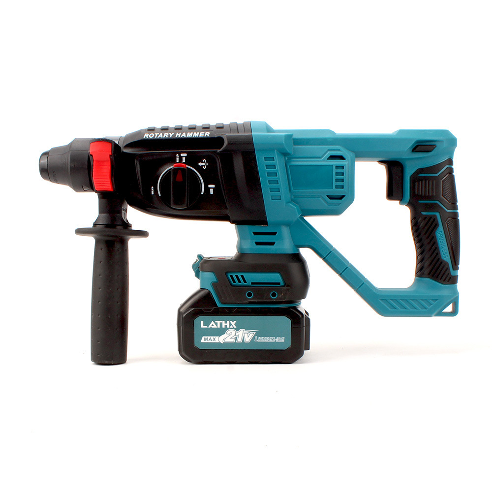 外贸无刷电锤3档模式电钻锂电池无线冲击钻大功率混凝土电镐跨境