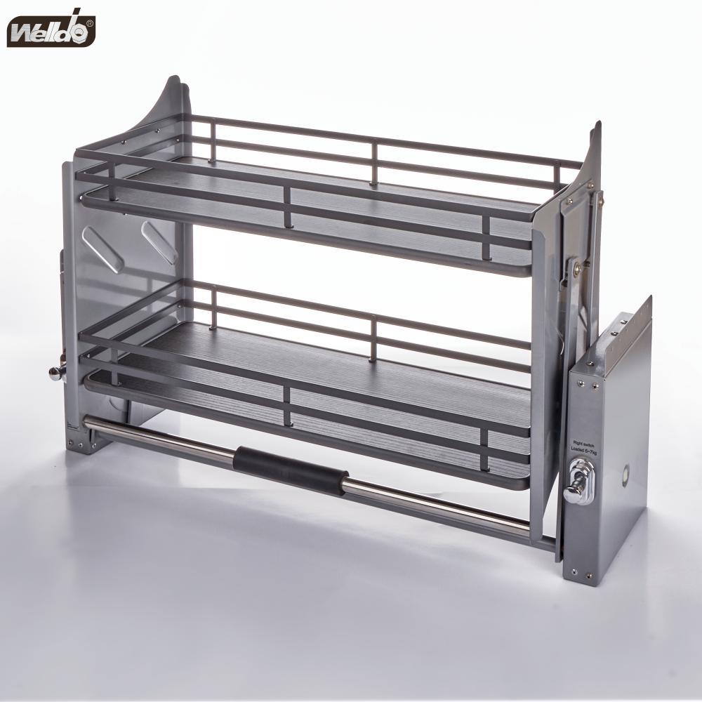 Welldo纬东 厨房吊柜升降机拉篮双层收纳升降机拉篮调味拉篮