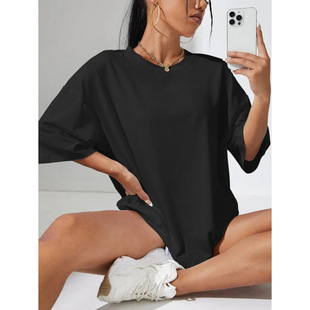 A 39111 Solid loose women's tee ��ɫ����Ůʿ�\�� T ��