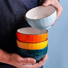 一人一碗专人专用吃饭碗家用一人一色陶瓷碗好看创意2023新款承钧
