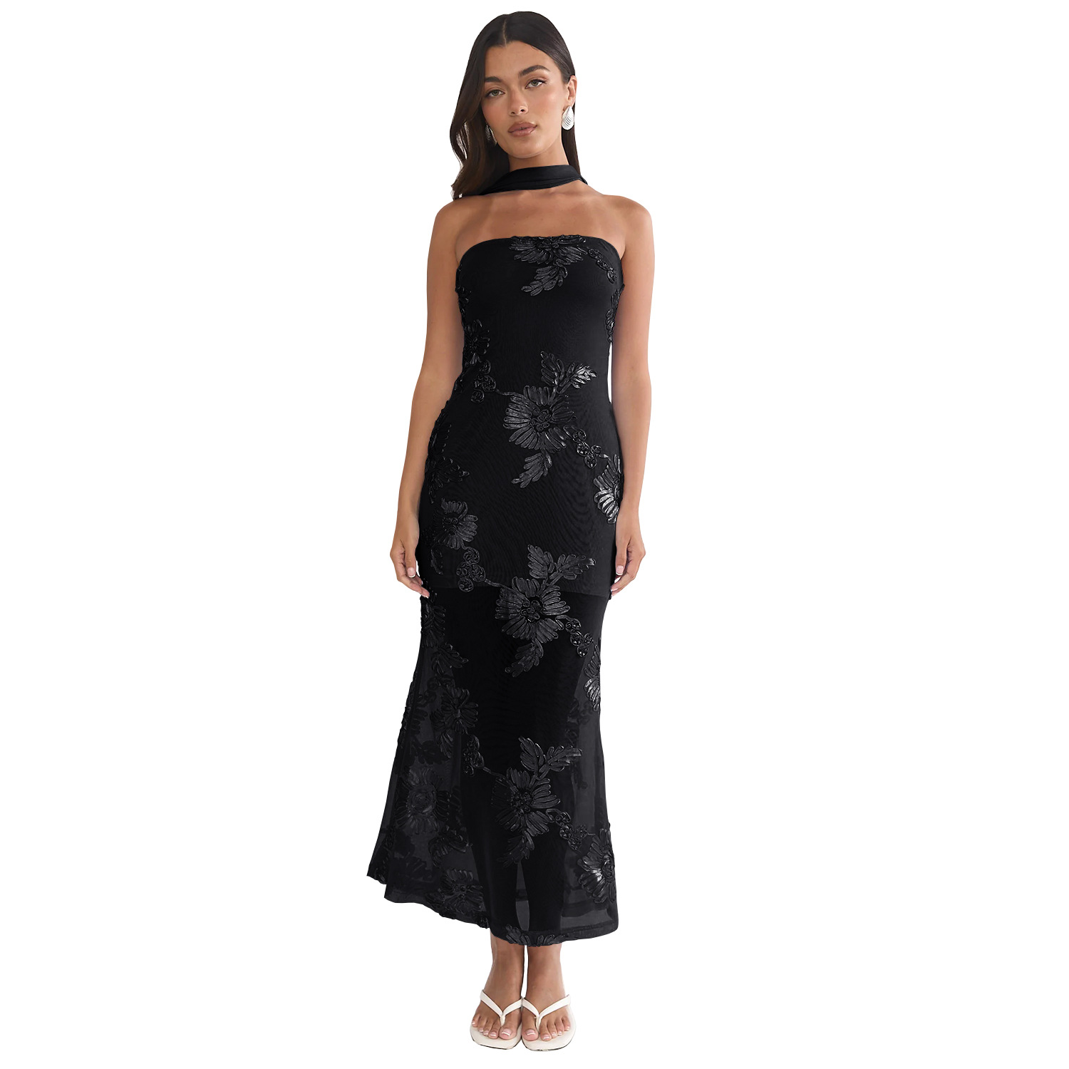 C7671 Aliexpress transfronterizo Amazon Europa y América de moda de verano temperamento sexy delgado vestido de espalda abierta