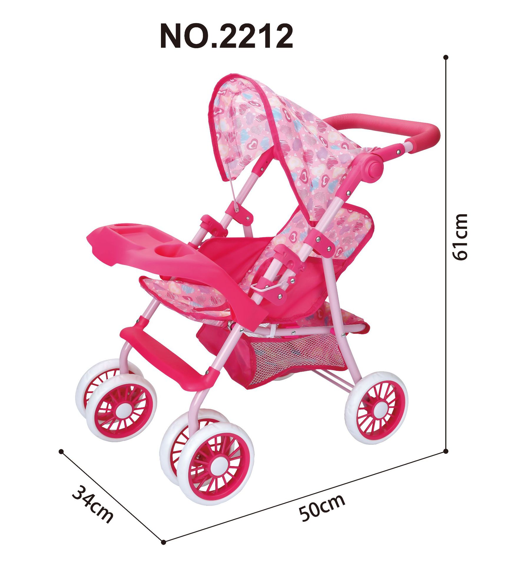Comercio exterior Amazon transfronterizo infantil simulación carro con mesa de comedor muñeca empuje juguetes de carro de niña grande