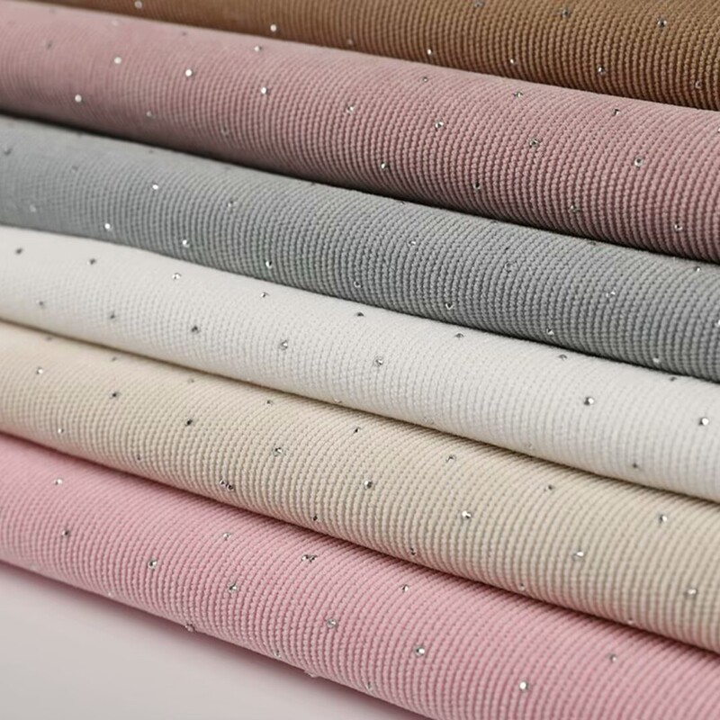Corduroy Fabric with Rhinestones, Corduroy Shirt Jacket Sweatshirt Clothing Fabric, Solid Color Cotton Jacket Pants Sofa Cover Fabric