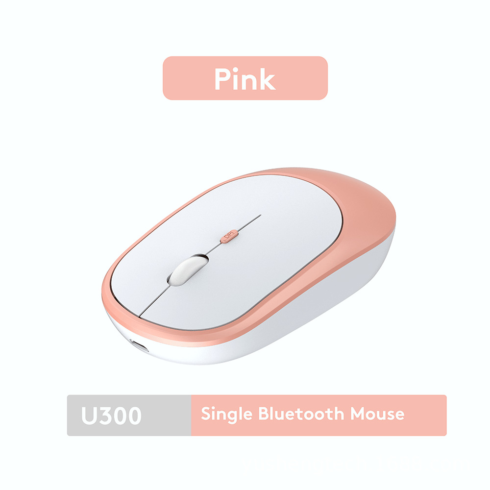 Ratón inalámbrico para ordenador de oficina con Bluetooth 2,4 G y 5,2 de modo dual, silencioso y recargable_voghion.com