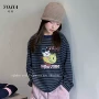 儿童女童宽松条纹t恤