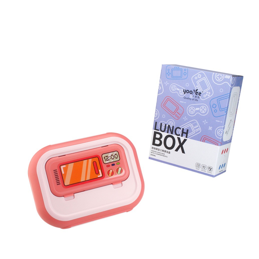 Caja de almuerzo de acero inoxidable 304 compartimento sellado caja de almuerzo con tapa almuerzo no olor estudiante lonchera portátil caja de almuerzo 840ml