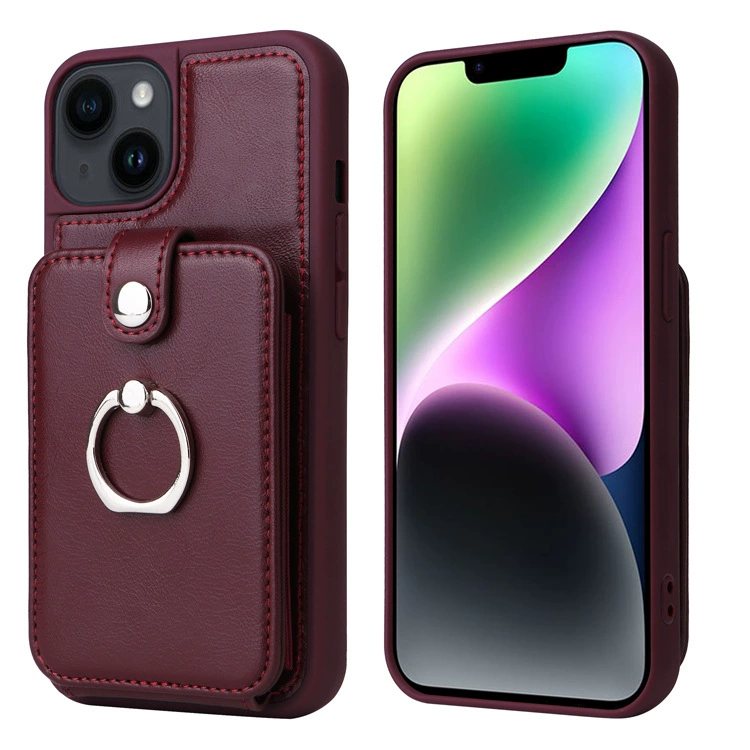Чехол для телефона Apple iPhone 13 Pro Max, защита от падений, карман для карты с кольцом
