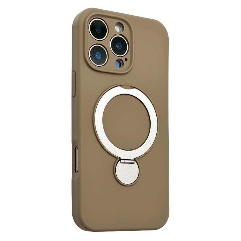 支点旋转支架精孔适用iPhone17手机壳纯色肤感磁吸苹果16防摔软套|undefined