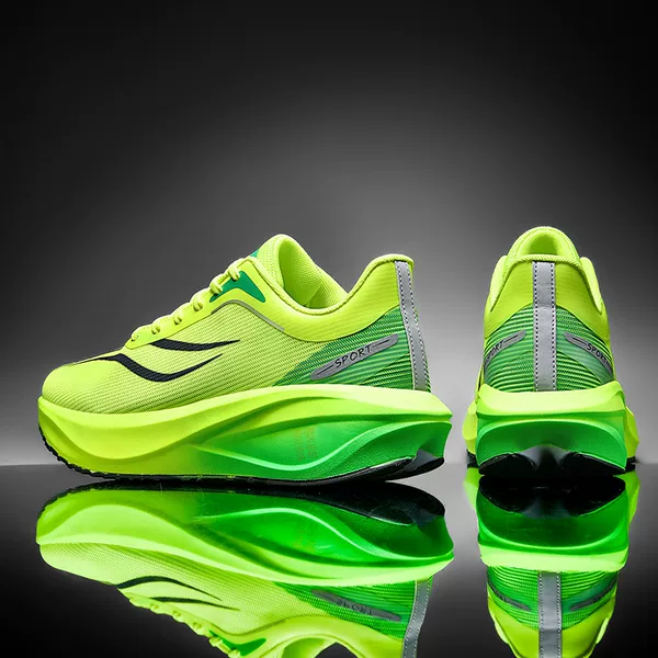 Carbon Plate Running Shoes Feidian 5 Junior High School Students' Physical Examination Adult Men's Physical Education Class Lightweight Breathable Mesh Shock-Absorbing Shoes