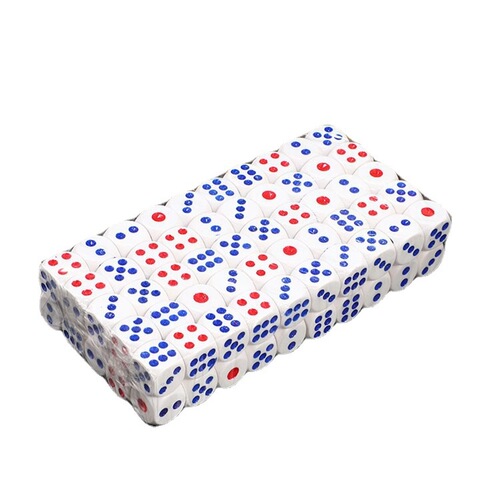 Wholesale dice dice sieve digital color dice plastic dice KTV bar and nightclub supplies 100 pieces wholesale