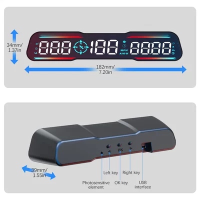 cars, with Beidou GPS speedometer, Vehicle HUD