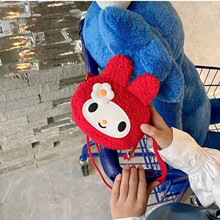 新款毛绒包女兔子儿童包包可爱女童公主时尚毛绒斜挎包小女孩跨境