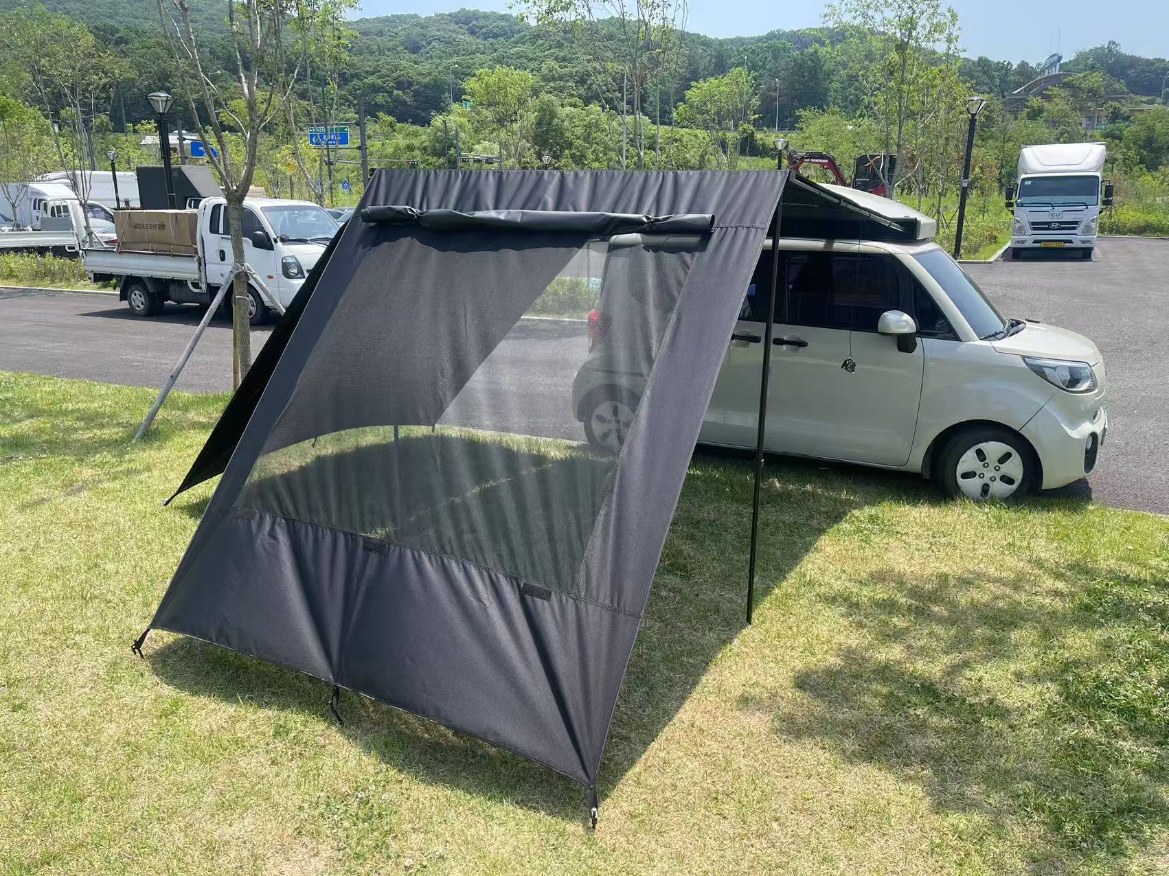 Car Side Tent, Suv Roof Side Tent, Vehicle-Mounted Outdoor Car Side Canopy, Sunshade, Car Side Canopy Tent