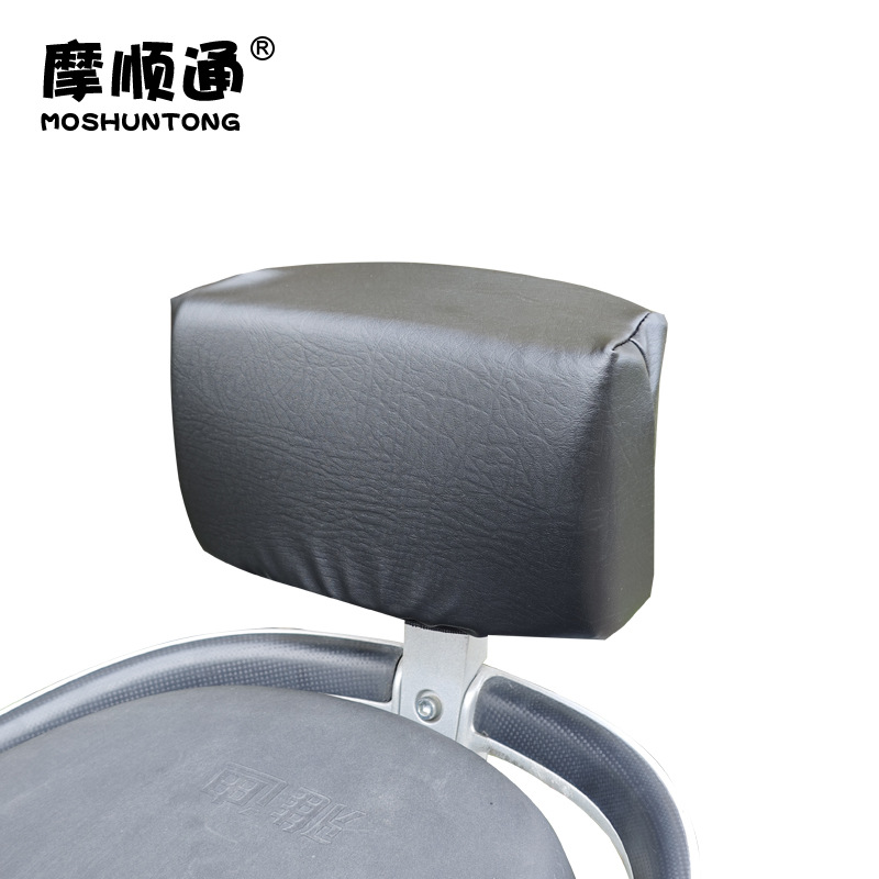 Universal Electric Vehicle Backrest Anti-Collision Leather Backrest Sponge Pad Universal (Elektromobil üçün bamper qoruyucu yastıqlar) - black-elastic-leather-thick-pad-backrest-cover