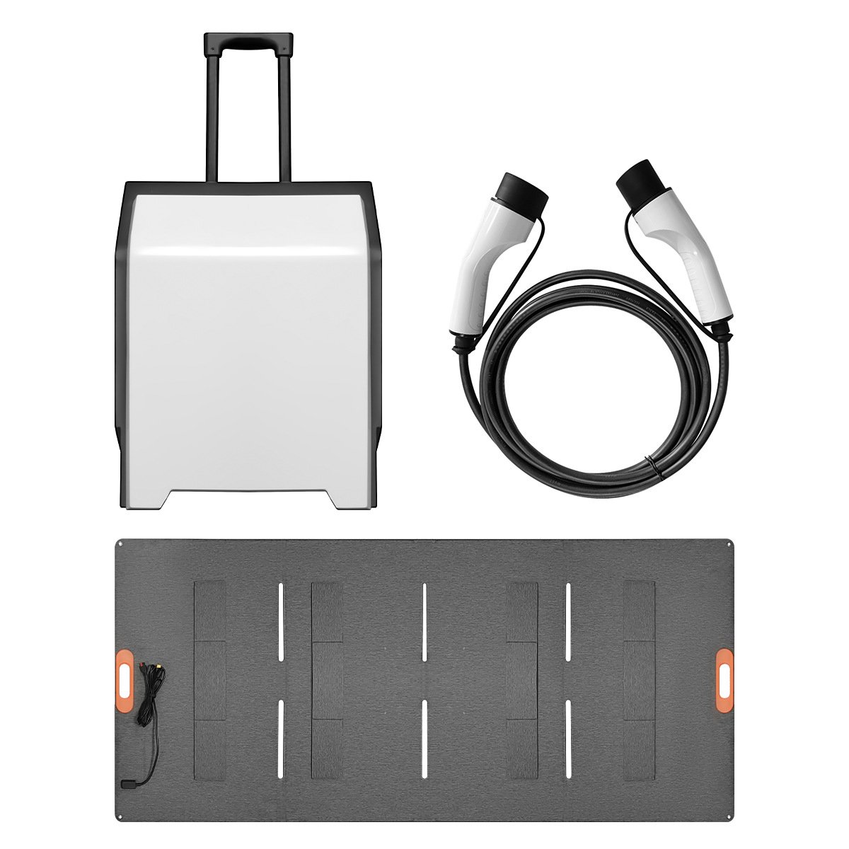 비상 전원 공급 장치 가방 + 더블 헤드 충전 건 + 400W 태양 전지 패널