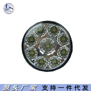 Dairəvi 9LED gündüz işıqları, avtomobil LED linzalı duman işıqları