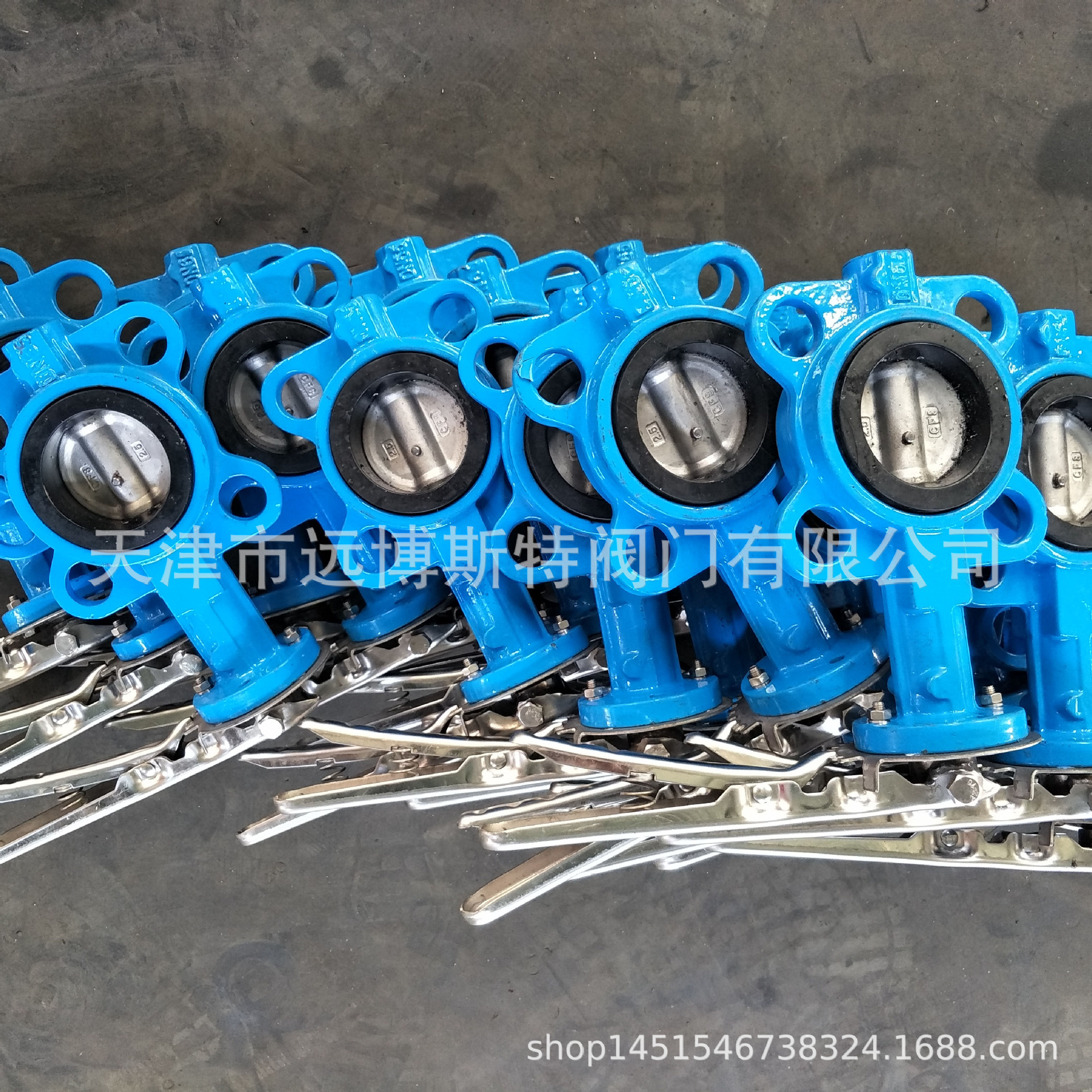 D71XP-10/16中线对夹式不锈钢手柄蝶阀 304不锈钢手动对夹蝶阀