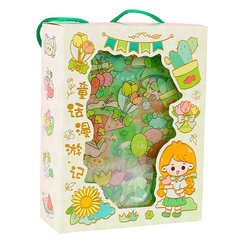 Мультфильм Goo Chuck костюм милый ручной счет ПЭТ наклейка материал водонепроницаемый DIY наклейка маленькая Подарочная коробка призы для учеников начальной школы