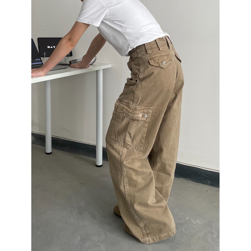 2025 Distressed Vintage American Workwear Pants American Retro Loose Casual Cleanfit Pants for Men and Women 2025 Distressed Vintage American Workwear Pants American Retro Loose Casual Cleanfit Pants for Men and Women