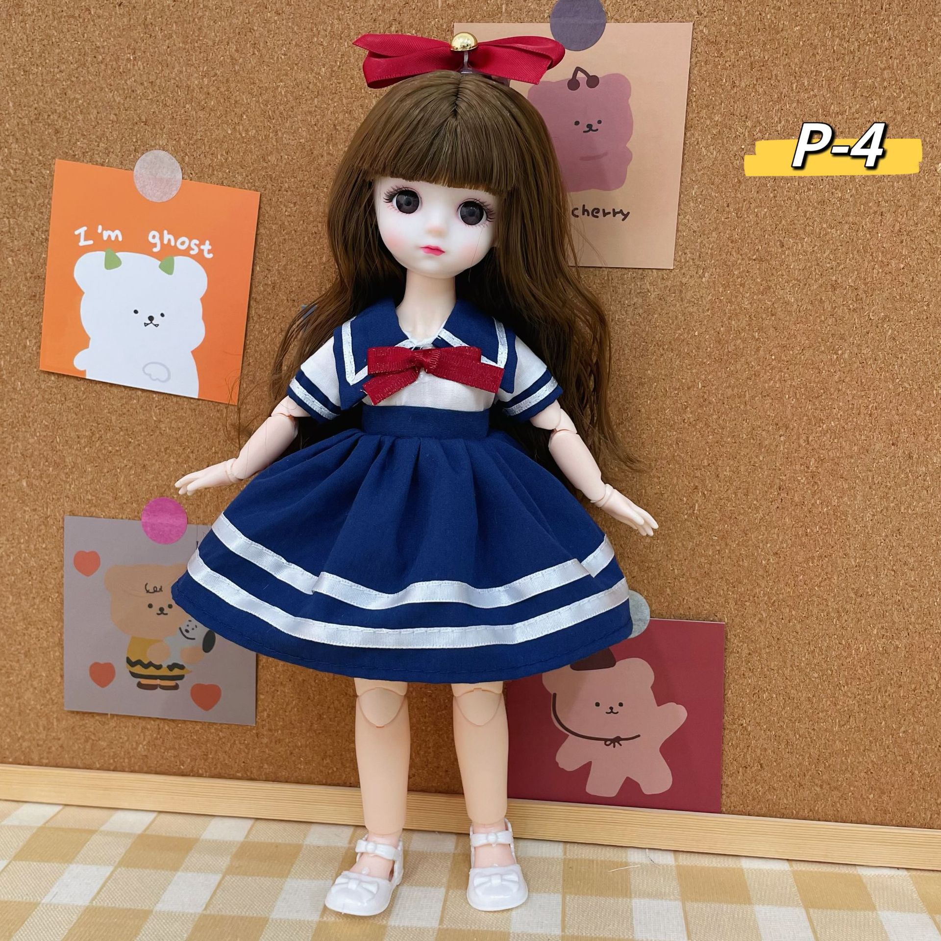 Boneca bjd princesa 30cm com 6 articulações presente aniversário_voghion.com