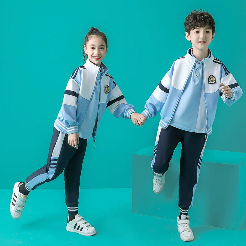 Детская школьная форма костюм весенне-осенняя одежда для детского сада Садовая одежда Британский стиль Осенняя Спортивная одежда для учеников начальной школы Классная одежда Костюм-тройка