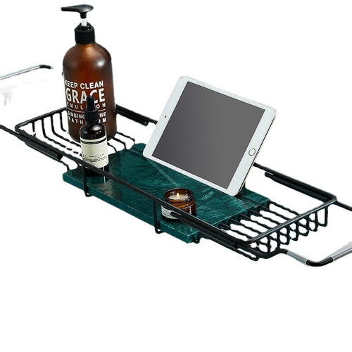 Bathroom Tub Shelf SUS304 Stainless Steel Telescopic Multifunctional Shower Bathroom Soap Storage Rack