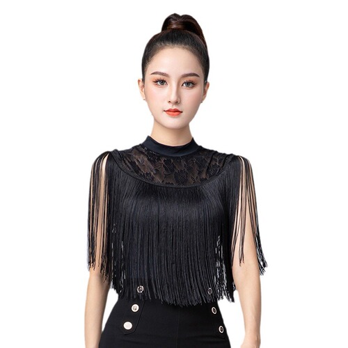 Liu Fang's same style body suit with matching body shape etiquette mesh tassel tassel gold same style body suit Liu Fang's body suit shape