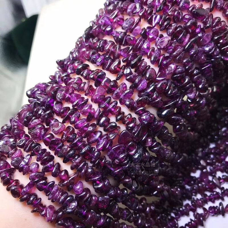 クリスタル砕石瑪瑙不規則DIYジュエリーアクセサリーブレスレットビーズセーターチェーン穴あきネックレス宝石工芸品|undefined