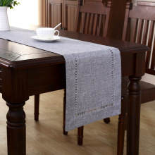 轻奢高级感老板桌装饰布简约高端纯色桌旗现代餐桌茶几办公桌旗