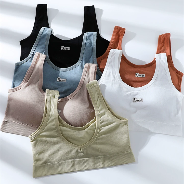 Нижнее белье для девочек, Женский период развития, ученик начальной школы, маленький жилет, камзол, обернутая грудью, летняя одежда, топ с противоэкспозиционной трубкой
