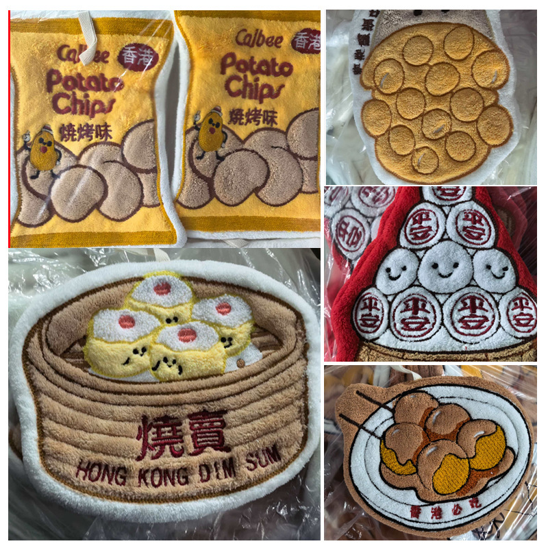 Creative Hand Towels for Home, Kitchen, and Bathroom Use in Hong Kong, Absorbent and Lint-Free, with Designs of Siu Yau Wai and Egg Waffles Creative Hand Towels for Home, Kitchen, and Bathroom Use in Hong Kong, Absorbent and Lint-Free, with Designs of Siu Yau Wai and Egg Waffles