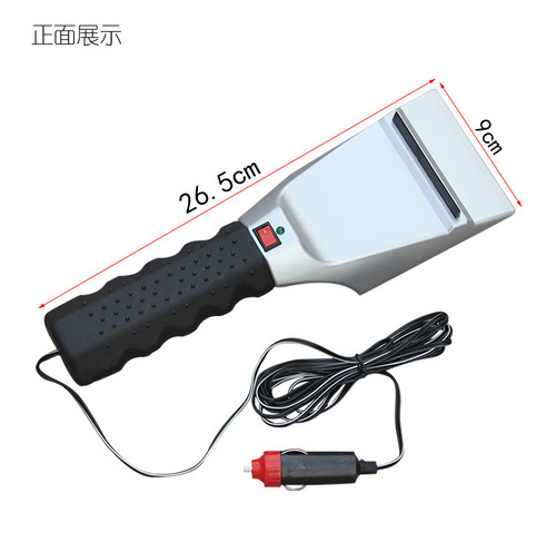 Cross-border car winter snow shovel multifunctional heated snow shovel ice shovel 12v heated winter snow removal tool