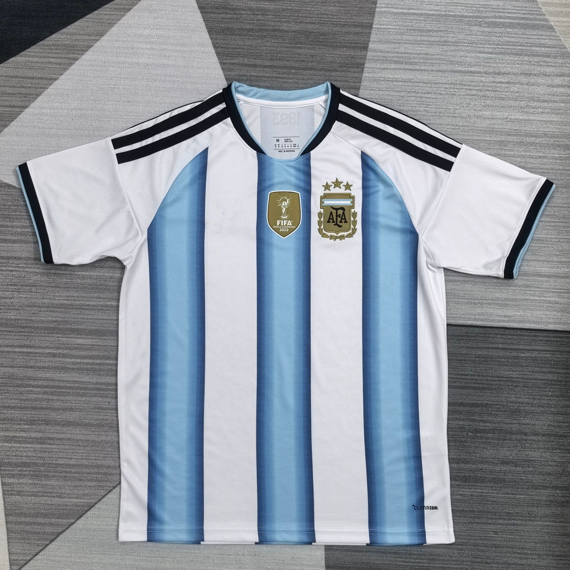 2627 Camiseta de fútbol de la Copa del Mundo Argentina Brasil Francia España Noruega Inglaterra camiseta de mangas cortas image 3