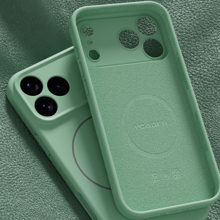 Suitable for Apple 17 Mobile Phone Case Iphone17Air Thin Circle Protective Cover Liquid Silicone Magnetic Suction 17Promax Light