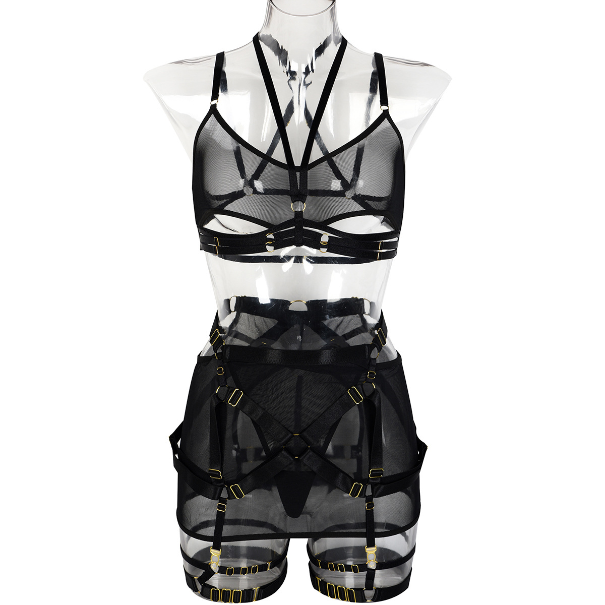 Elegantly Cut Out Lingerie Set