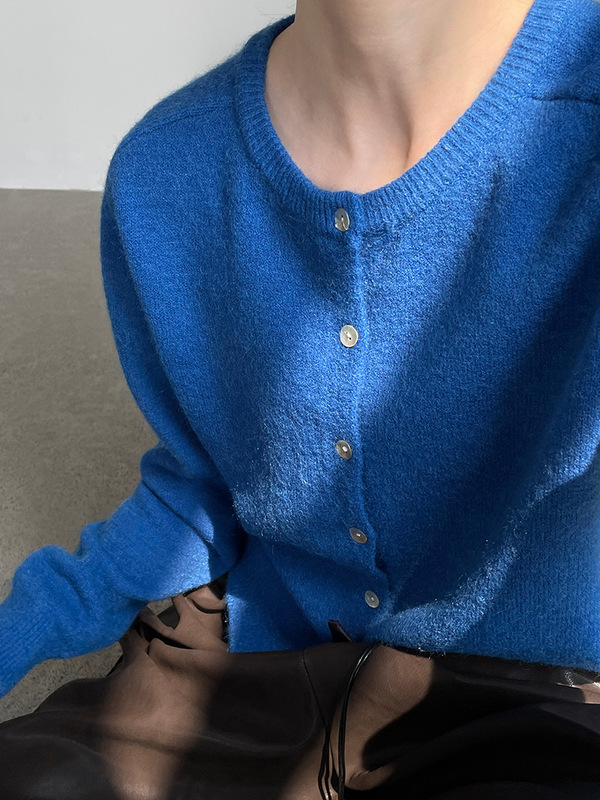 滔川    本期强推彩色圆领毛衣外套女25秋 韩系百搭针织外套YL992|undefined