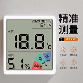 温度计壁挂电子温湿度计室内家用数显高精度婴儿房温度表
