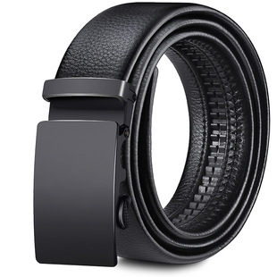 【Direct sales by manufacturers】Men's belt soft leather automatic buckle casual versatile jeans belt men's belt wholesale