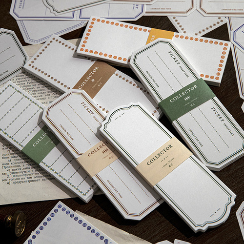Yanji Note Paper Collector Series Basic Border Notes and Message Materials Base Paper 50 sheets in 12 options