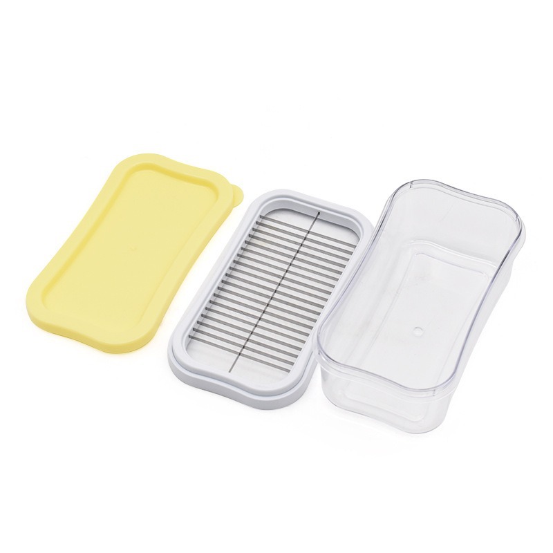 Caja para cortar mantequilla para refrigerador, caja de almacenamiento para queso, contenedor para queso con tapa, caja de conservación, caja de almacenamiento, divisor para caja de mantequilla