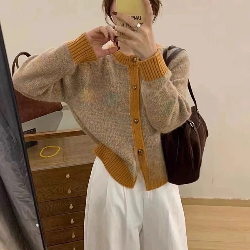 法式毛衣开衫外套女2025秋季新款宽松气质温柔百搭显瘦洋气上衣女|undefined