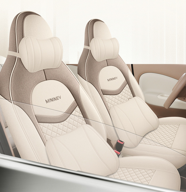 25 Types of Wuling Hongguang Miniev Four-Door Version Special Linen Car Seat Covers for All Seasons All-Inclusive Cushion Cloth Seat Covers