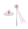 Set, children's accessory for princess heart-shaped, magic wand, “Frozen”